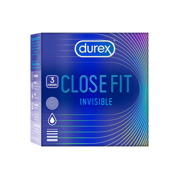 Durex Close Fit Invisible - 6 Condoms, 3s(Pack of 2)