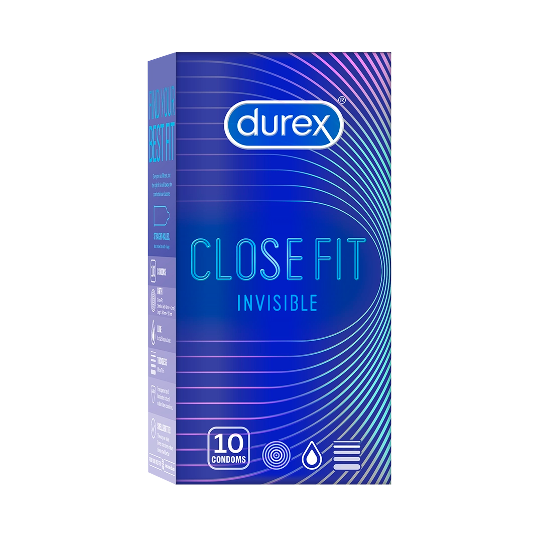Buy Close Fit Invisible Condoms - 10 Condoms (Pack of 1) Durex India Buy Close Fit Invisible Condoms - 10 Condoms (Pack of 1) Durex India