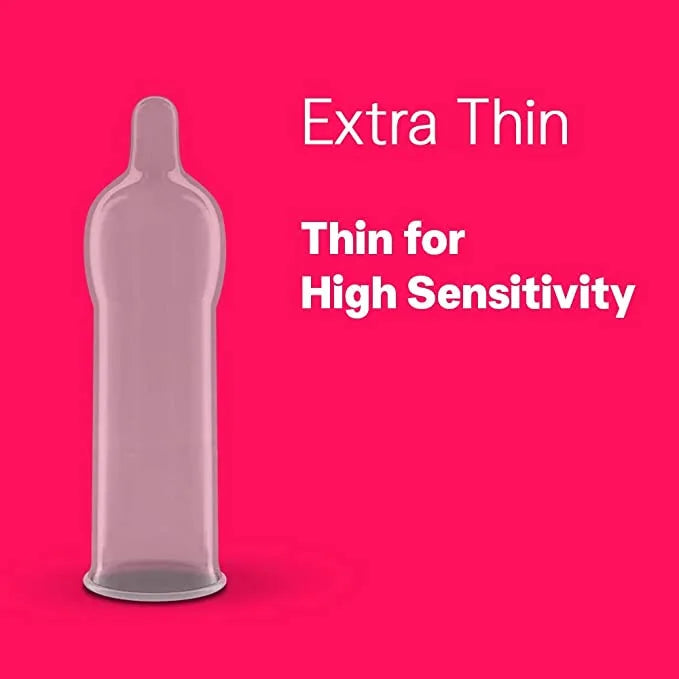 Durex Extra Thin - 100 Condoms, 10s(Pack of 10)