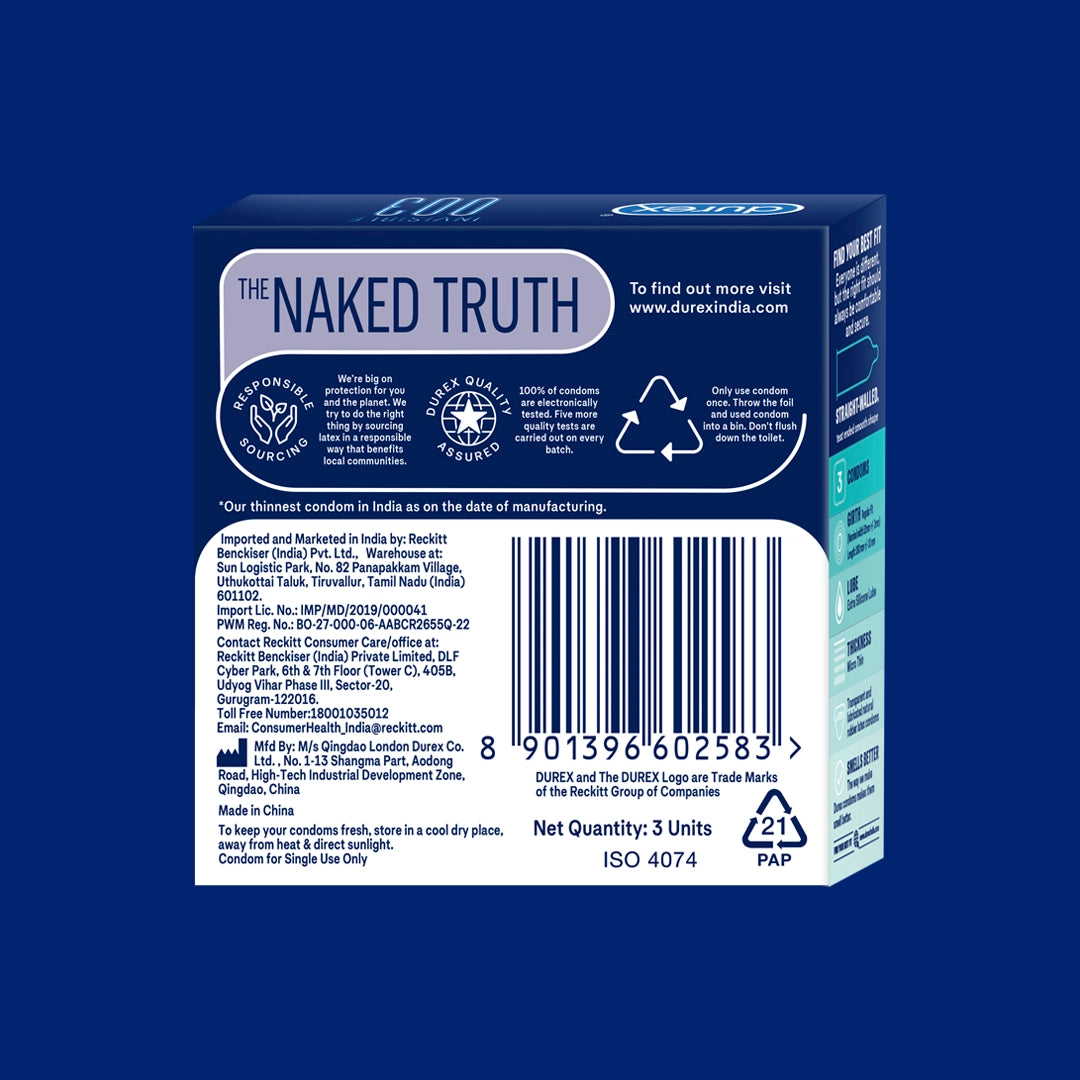Durex Invisible 003 - 3 Condoms