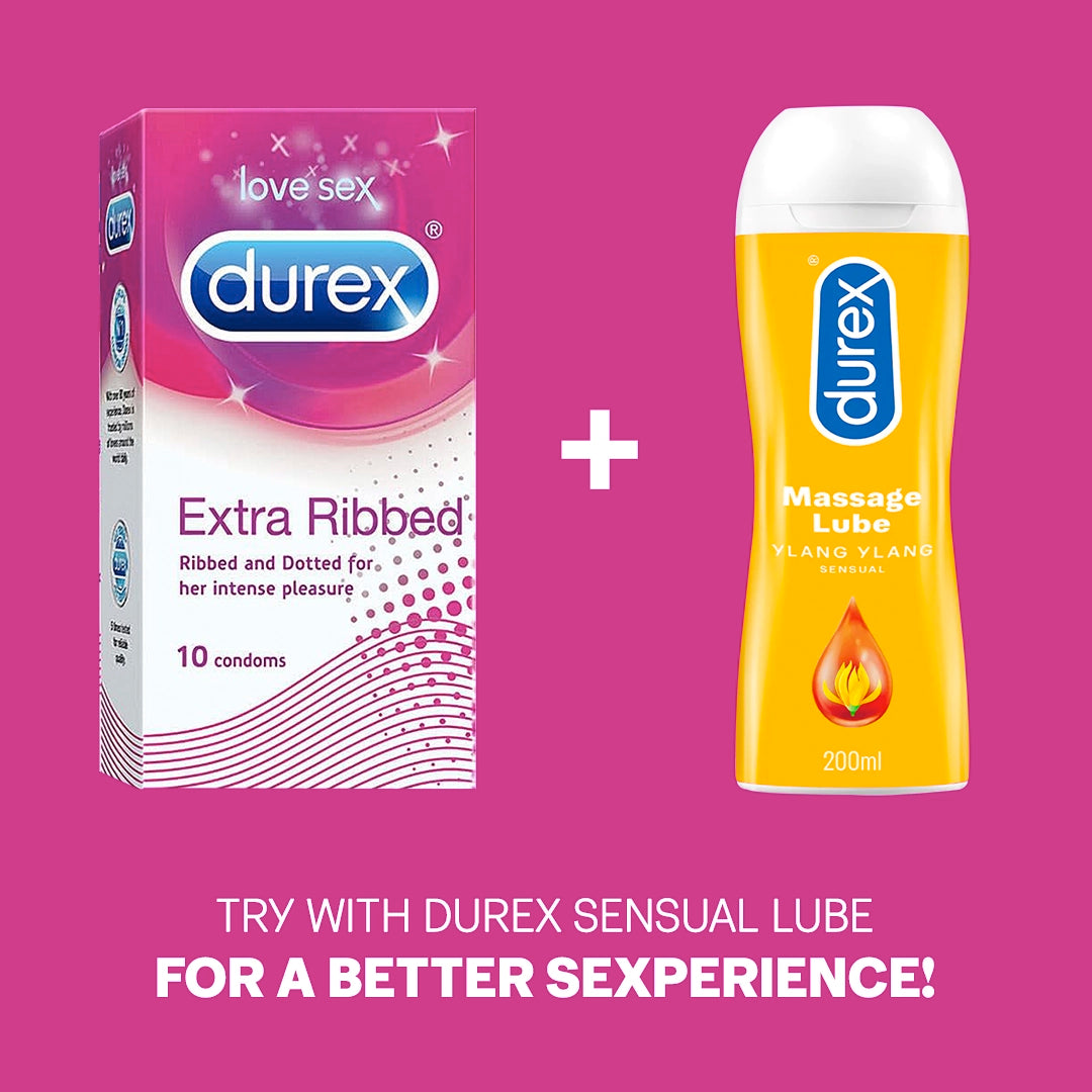 Durex Extra Ribbed - 30 Condoms
