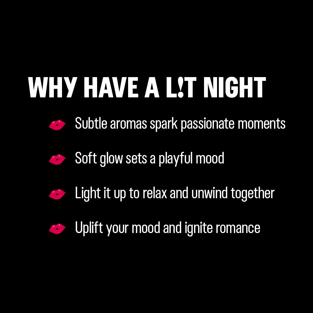 L!T Night Scented Candle- Peony and Anjou Pear | Durex India