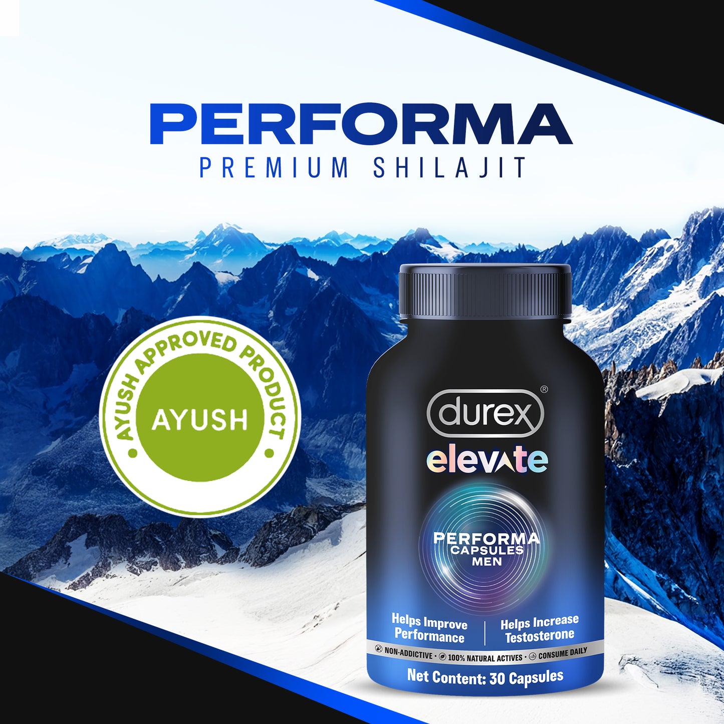 Durex Elevate Performa Shilajit for Men