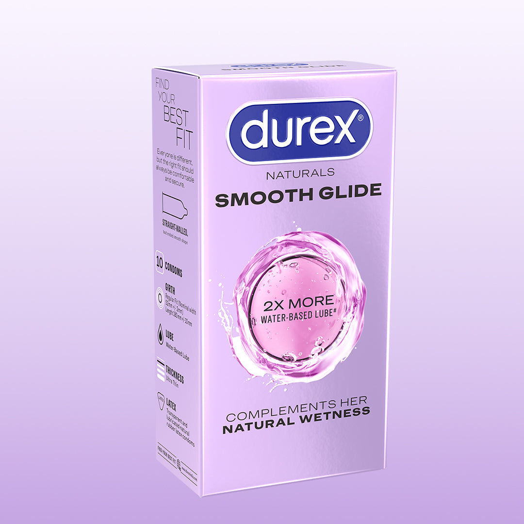 Durex Naturals Smooth Glide - 10 Condoms Durex India Durex Naturals Smooth Glide - 10 Condoms Durex India