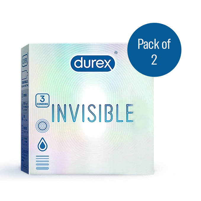 Durex Invisible - 6 Condoms, 3s(Pack of 2)