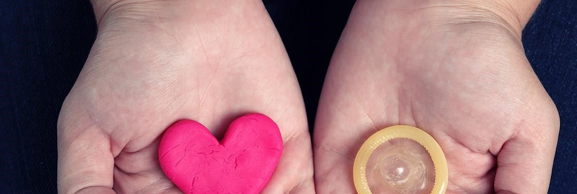 Close-up of a condom for safe and smooth intimate moments