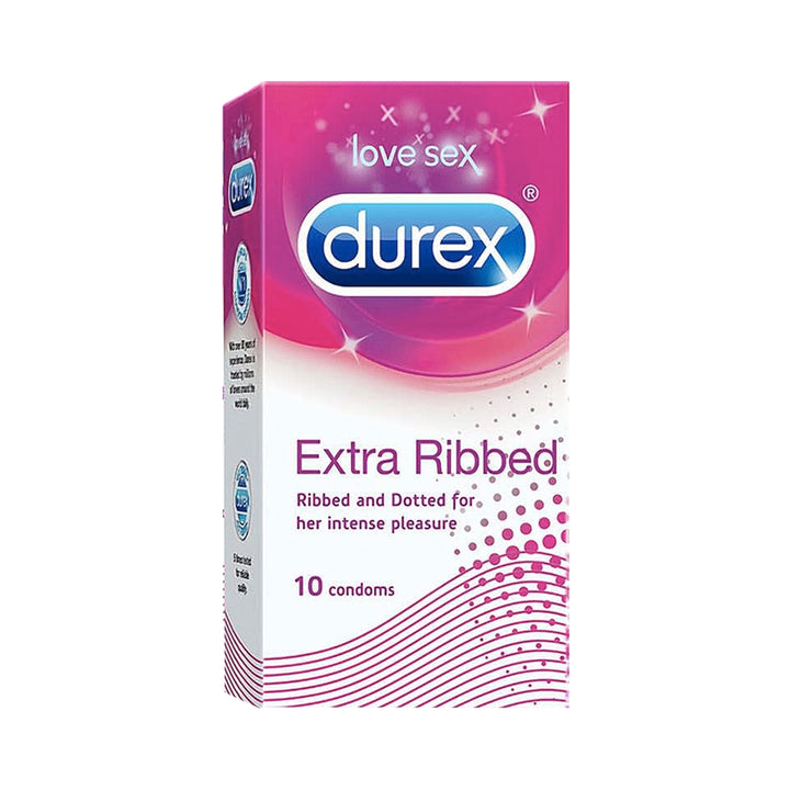 Durex Extra Ribbed - 30 Condoms, 10s(Pack of 3)