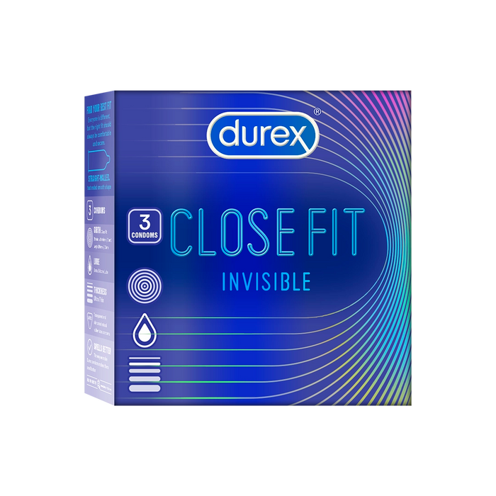 Durex Close Fit Invisible 3 Condoms