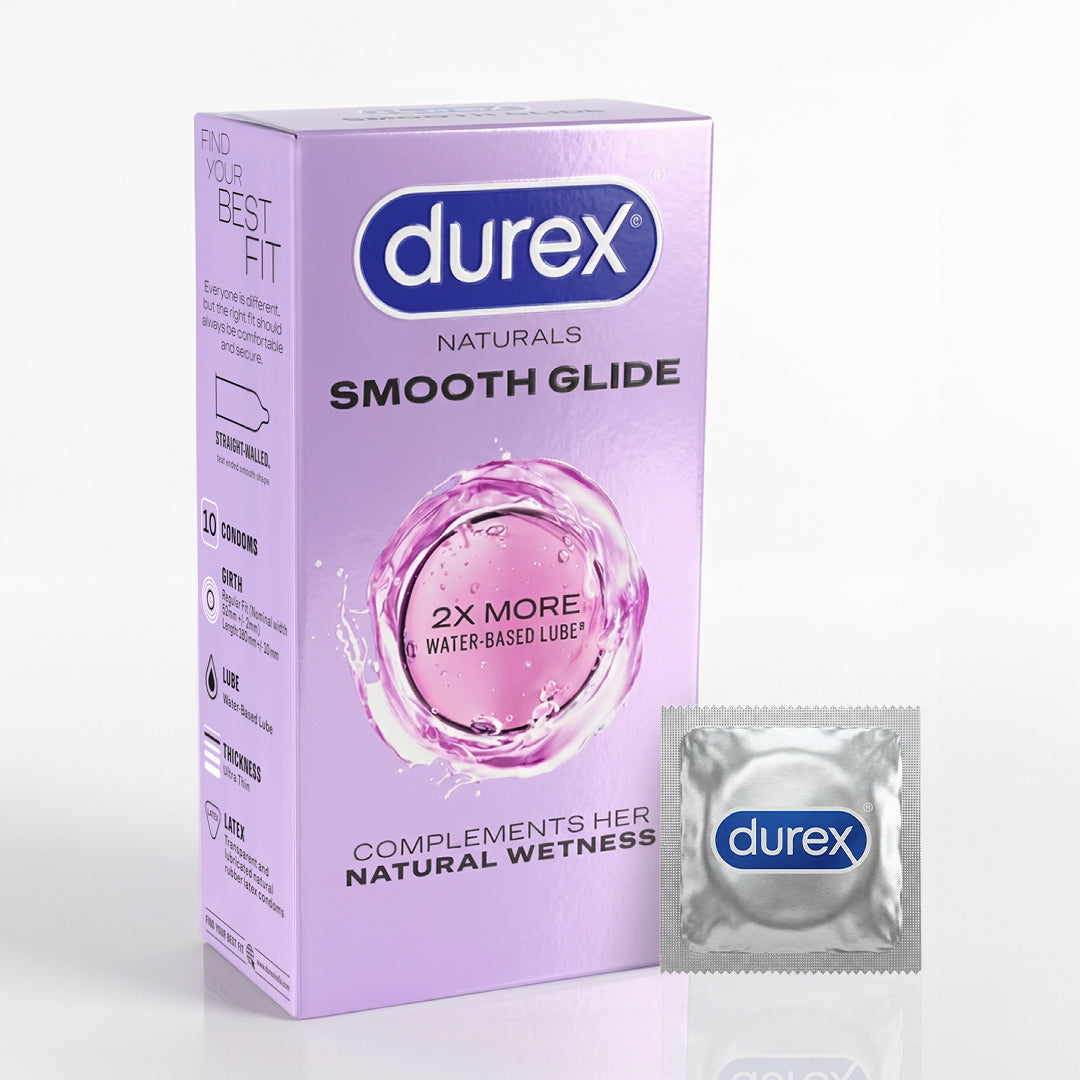 Durex Naturals Smooth Glide - 10 Condoms