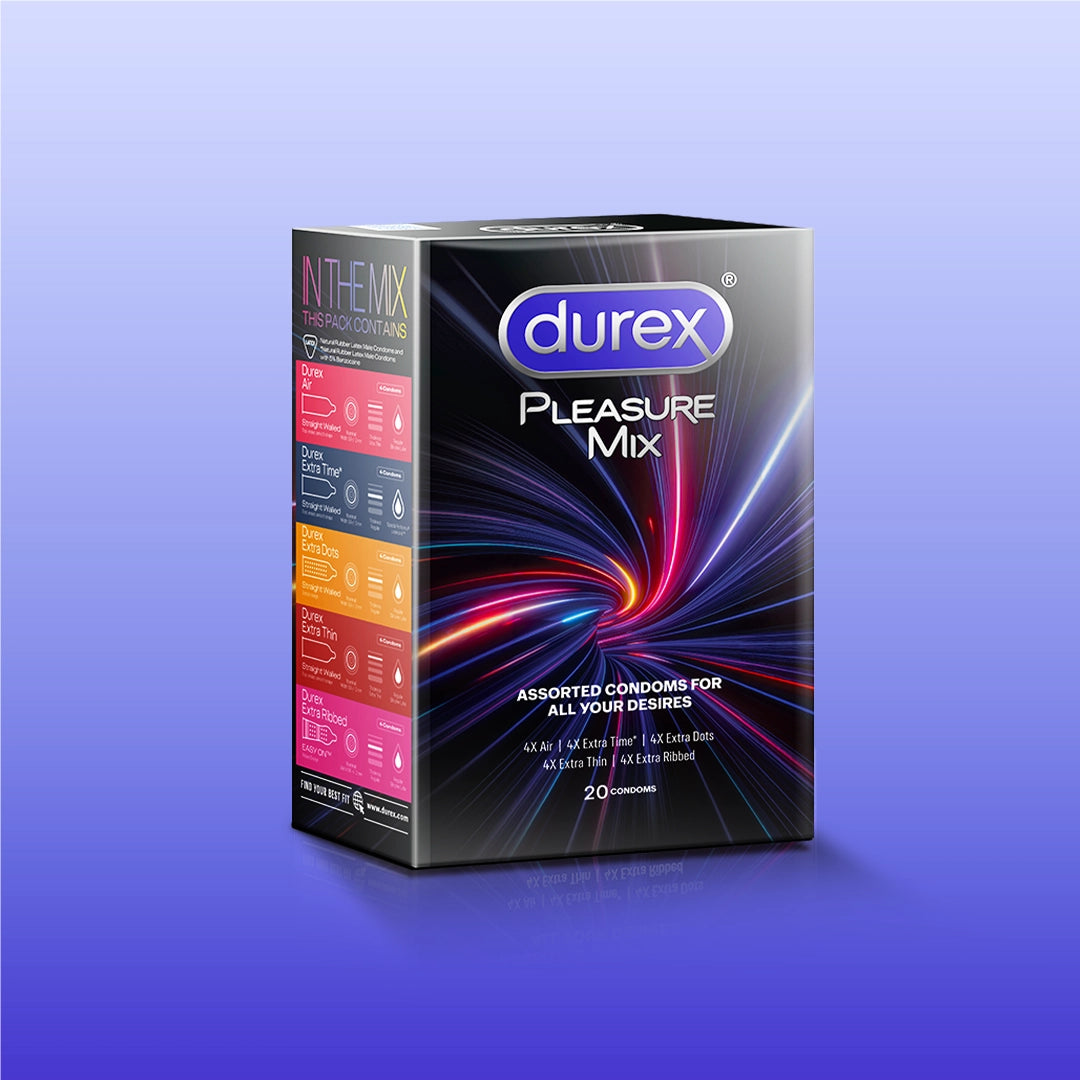 Durex Pleasure Mix Assorted Pack - 20 Condoms