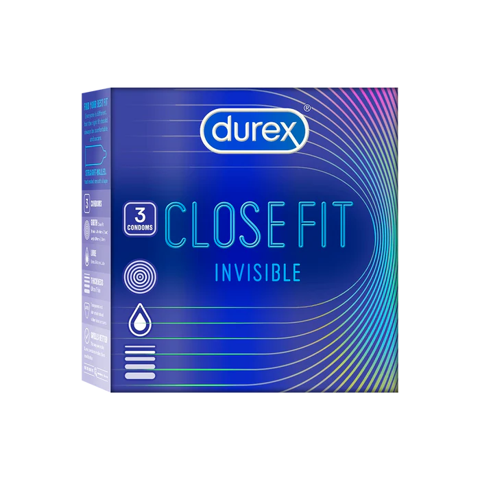 Durex Close Fit Invisible - 6 Condoms, 3s(Pack of 2)