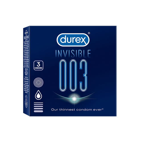 Durex Invisible 003 - 3 Condoms