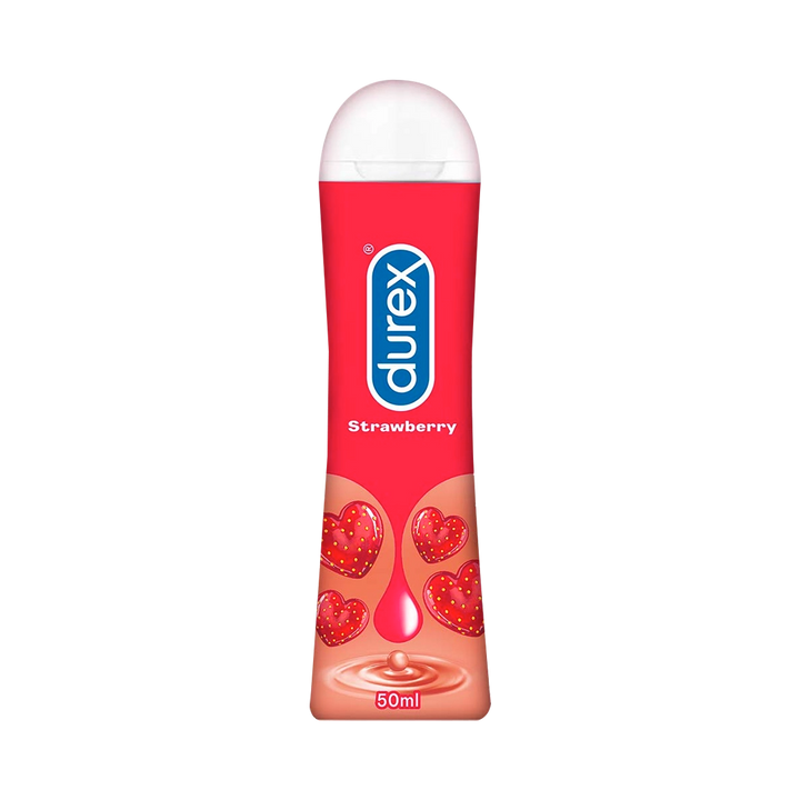 Durex Strawberry Flavoured Lube | Water-Based Intimate Lubricant For Men & Women