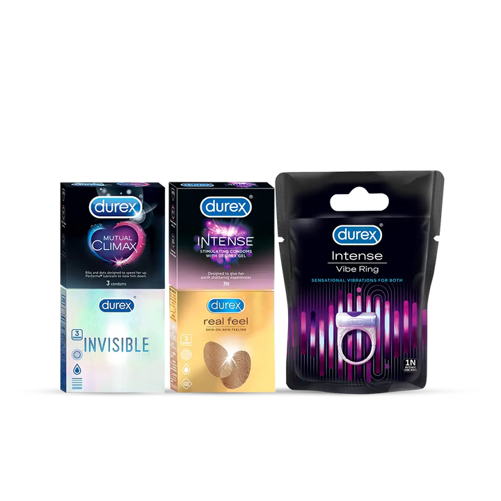 Condoms & Vibe Ring Combo for Unending Pleasure | Durex India