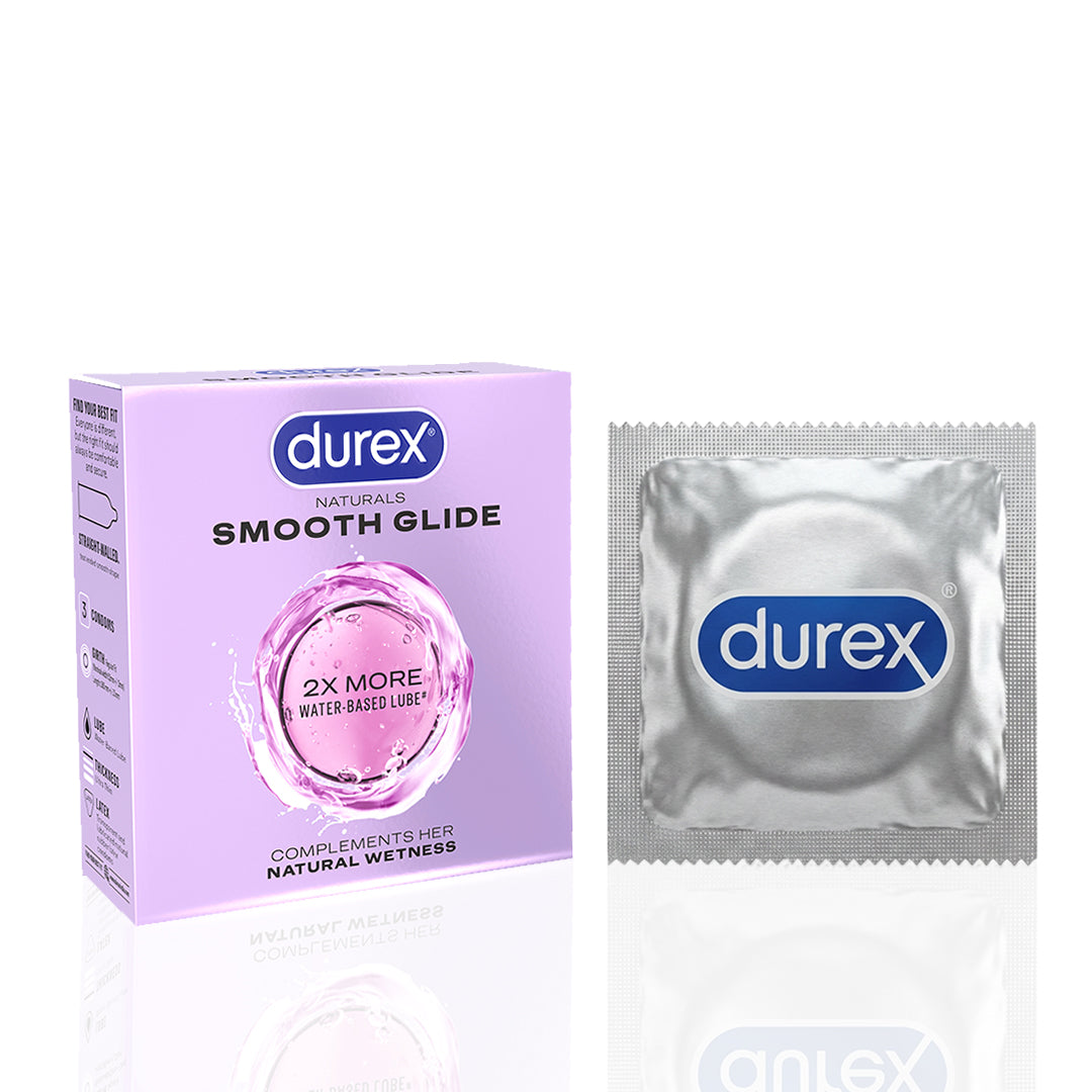 Durex Naturals Smooth Glide - 3 Condoms