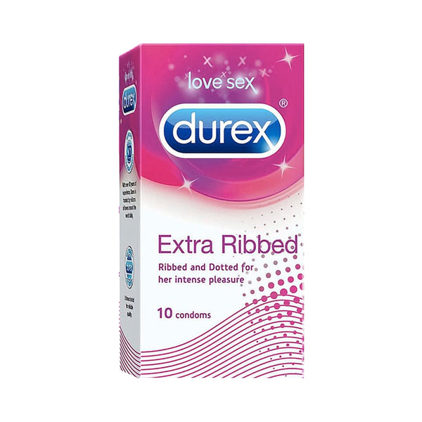 Durex Extra Ribbed - 10 Condoms, 10s(Pack of 1)