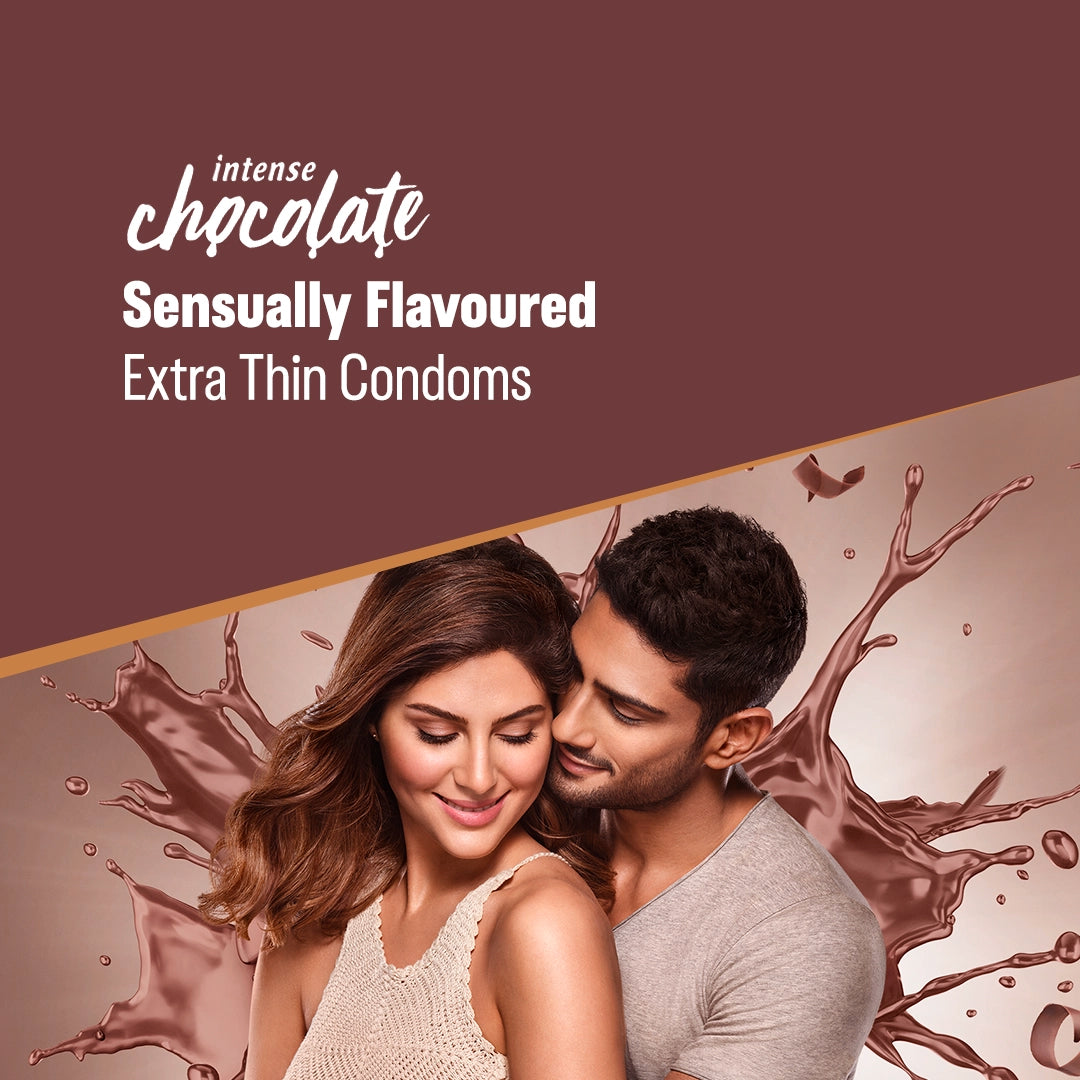 Durex Extra Thin Intense Chocolate Flavoured - 24 Condoms