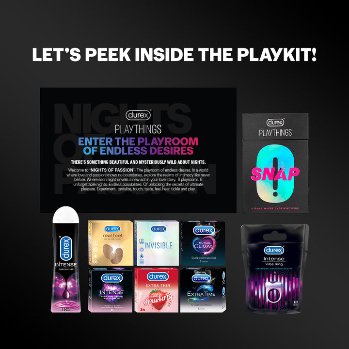 Lovecation Playkit: Condoms, Ring, Lube | Durex India