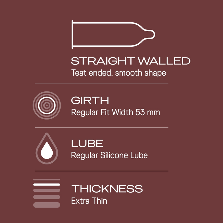 Durex Extra Thin Intense Chocolate Flavoured - 3 Condoms, (1 Pack of 3s)
