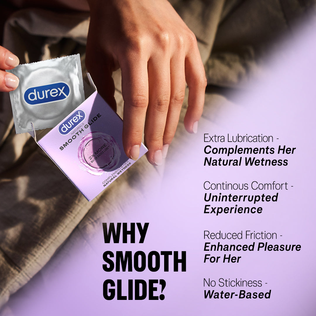 Durex Naturals Smooth Glide - 3 Condoms