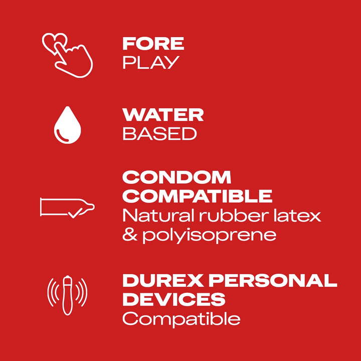 Durex Guarana Massage 2-in-1 Intimate Lubricant | Stimulating Water-Based Lube Gel For Men & Women