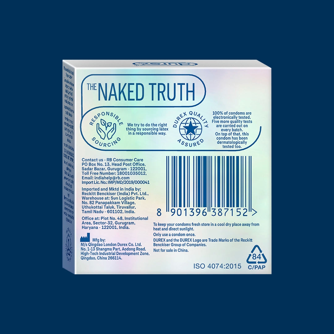 Durex Ultra Thin Invisible Condoms- 3s(Pack of 1) Durex India Durex Ultra Thin Invisible Condoms- 3s(Pack of 1) Durex India