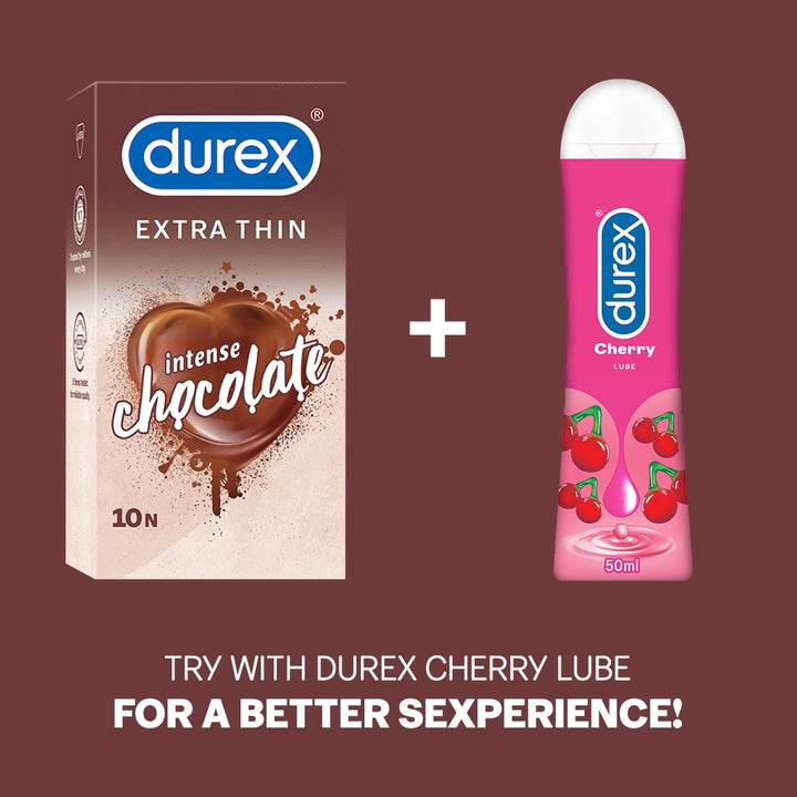 Durex Intense Chocolate Flavoured - 20 Condoms, 10s(Pack of 2)