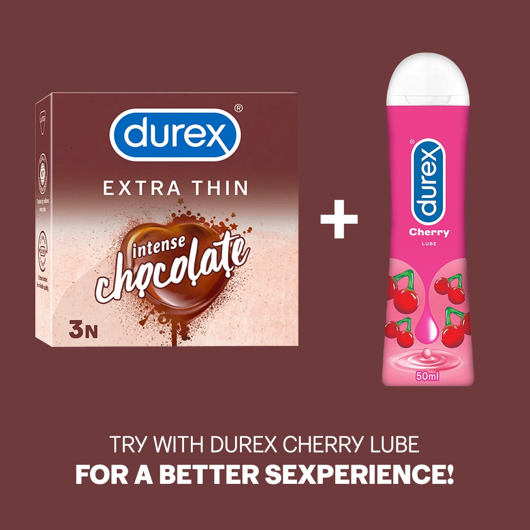 Durex Extra Thin Intense Chocolate Flavoured - 3 Condoms