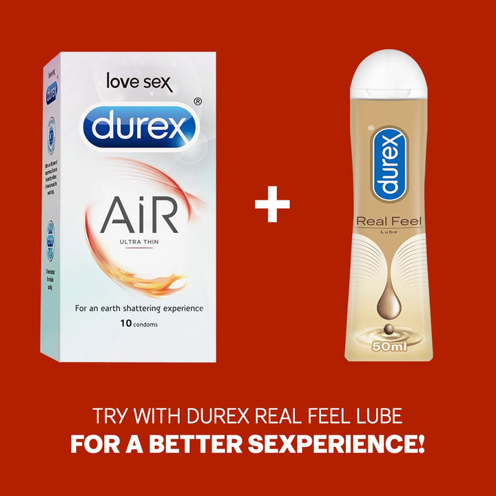 Durex Air - 100 Condoms, 10s(Pack of 10)