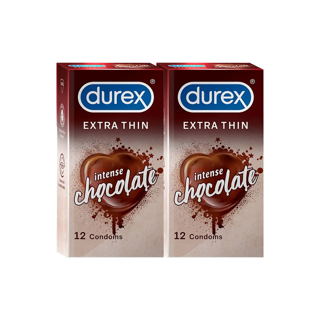 Durex Extra Thin Intense Chocolate Flavoured - 24 Condoms