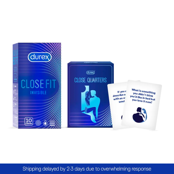 Durex Close Fit Invisible (Pack of 10) + FREE Durex Close Quarters