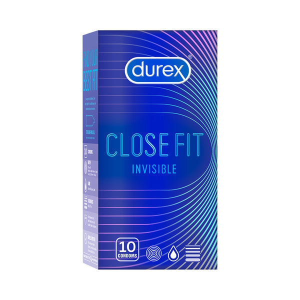 Durex Close Fit Invisible - 30 Condoms, 10s(Pack of 3)