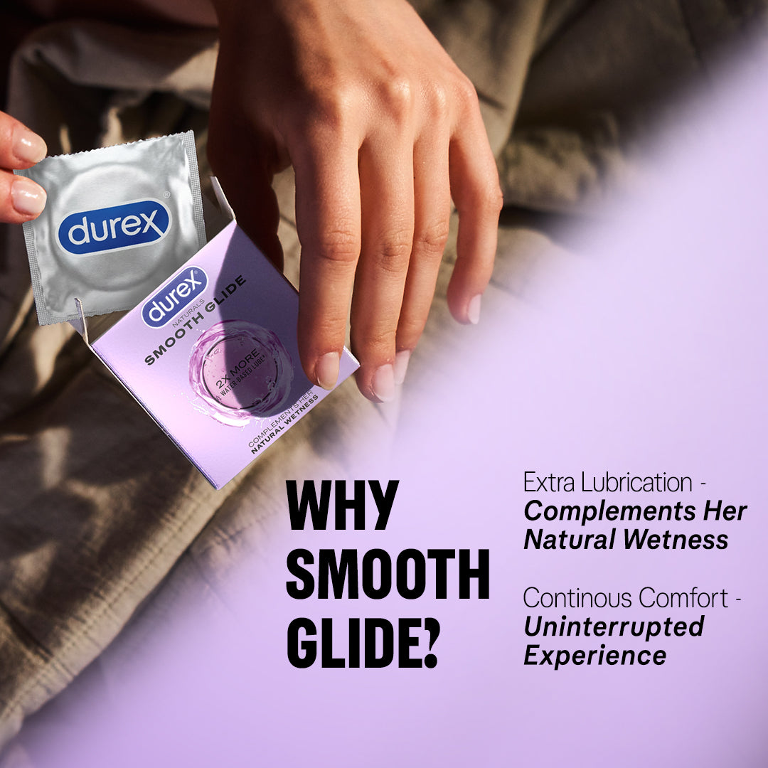 Durex Naturals Smooth Glide - 10 Condoms Durex India Durex Naturals Smooth Glide - 10 Condoms Durex India