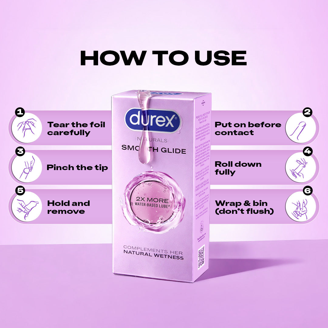Durex Naturals Smooth Glide - 10 Condoms Durex India Durex Naturals Smooth Glide - 10 Condoms Durex India