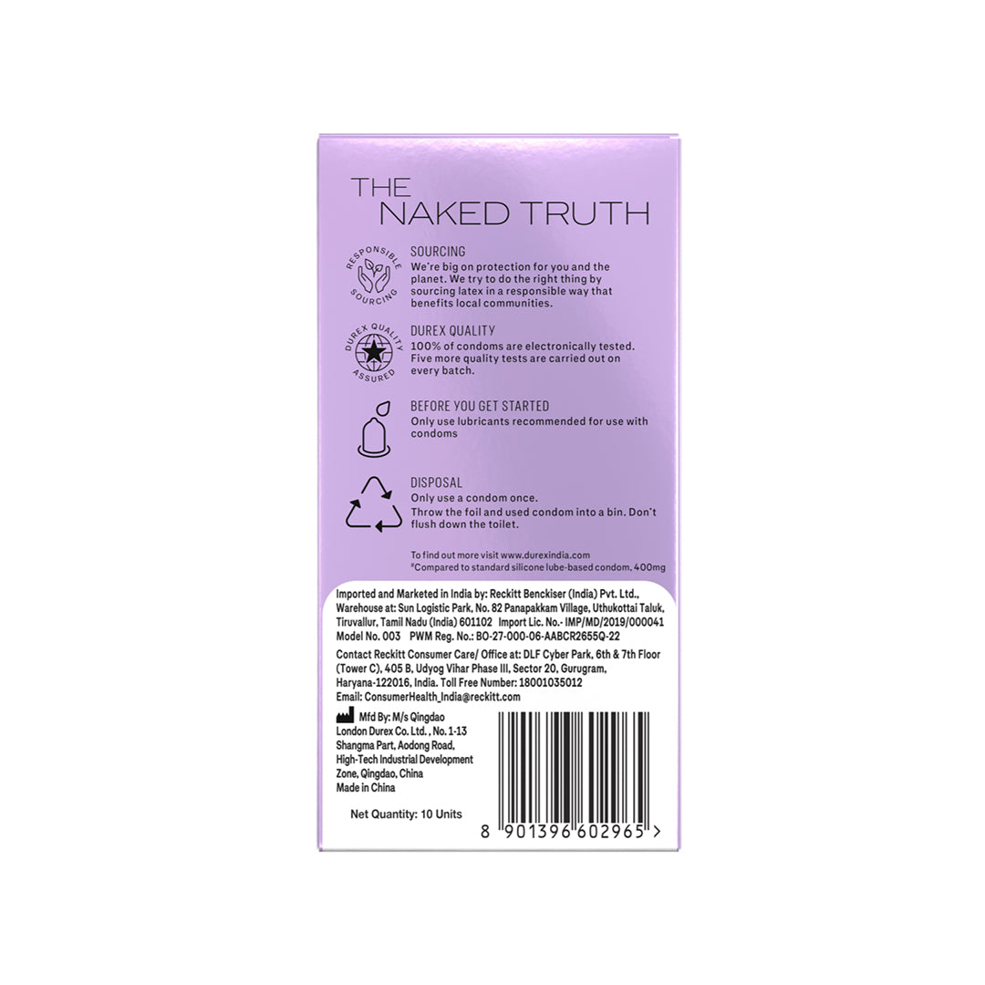 Durex Naturals Smooth Glide - 10 Condoms