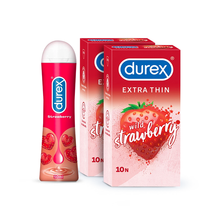 Flavourful Pleasure Play Combo of Condoms & Lube- Durex India