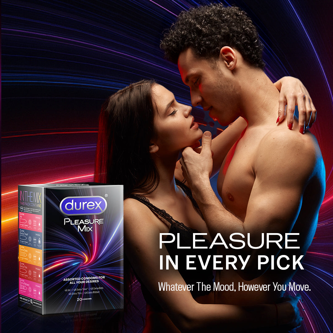 Durex Pleasure Mix Assorted Pack - 20 Condoms