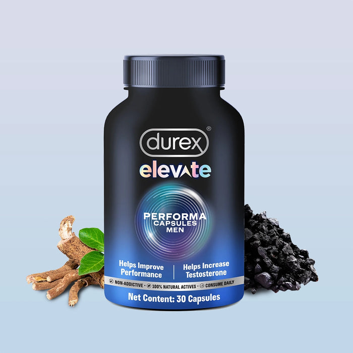 Durex Elevate Performa For Men (Shilajit & Ashwagandha KSM-66) - Pack of 1