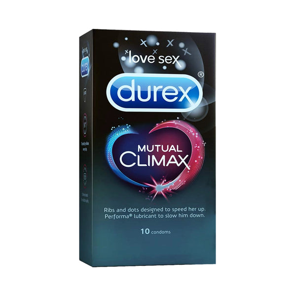 Durex Mutual Climax - 100 Condoms, 10s(Pack of 10)