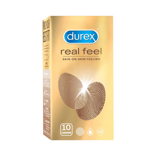 Durex Real Feel - 10 Condoms, 10s(Pack of 1)