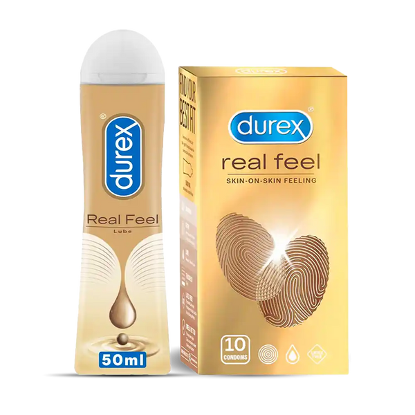  Intimate Connection Combo: Real Feel Condom and Lube | Durex India