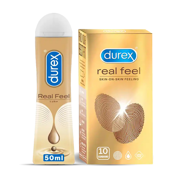  Intimate Connection Combo: Real Feel Condom and Lube | Durex India