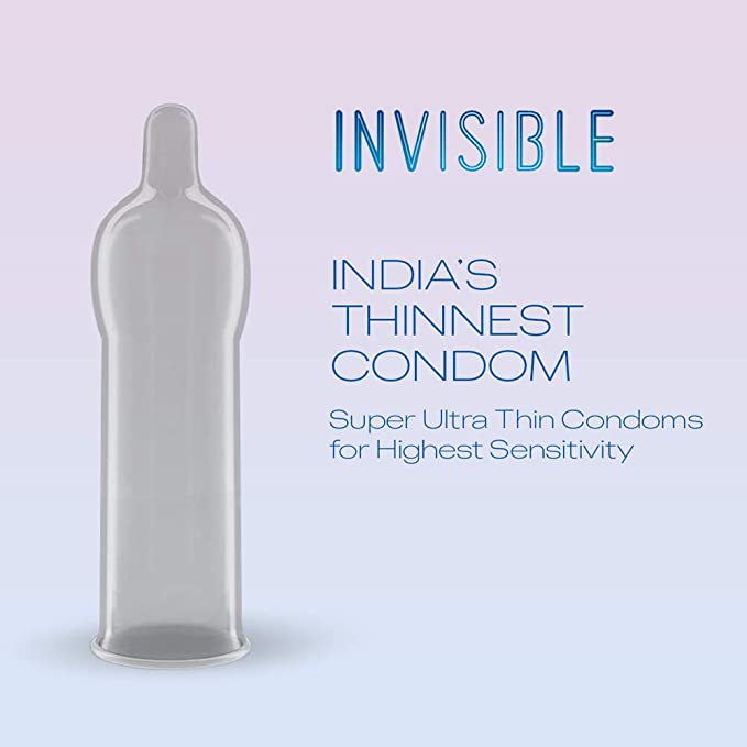 Durex Invisible - 3 Condoms, 3s(Pack of 1)