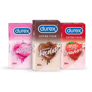 Durex Assorted Flavours - 30 Condoms, 10s(Pack of 3)