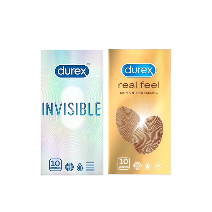 Invisible and Real Feel Skin Like Condoms Combo