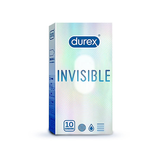 Durex Invisible - 100 Condoms, 10s(Pack of 10)