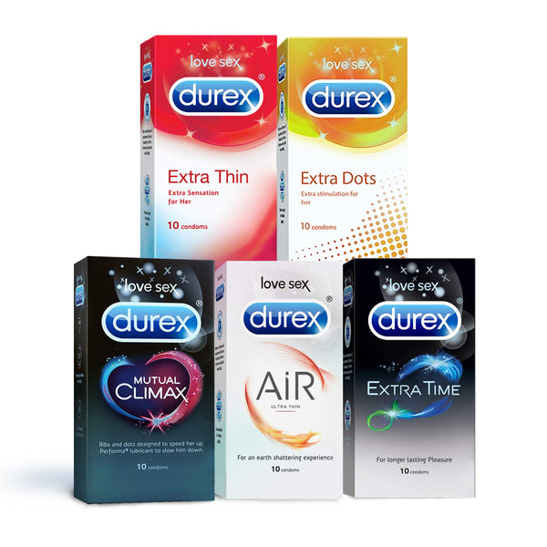 Assorted Condoms Combo for Long Lasting Pleasure | Durex India